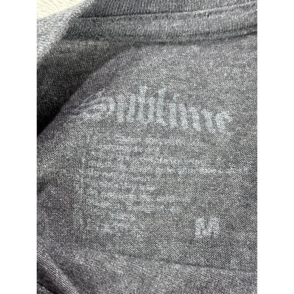 Sublime Long Beach CA Sun Graphic Charcoal Gray T-Shirt Size M - Picture 3 of 7